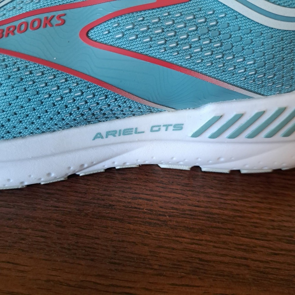 Brooks Ariel GTS 23 Womens Running Shoes Teal Coral Wide D 1203911B496 Size 9.5 - Picture 4 of 8